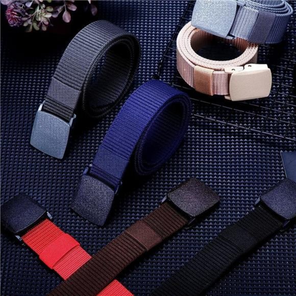 10 Pack Nylon Military Belts Men Canvas Web Military Waist Breathable Nylon - Picture 2 of 8